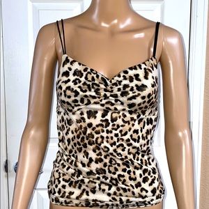 ❤️Animal Print Double Spaghetti Strap Tank Top